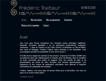 Tablet Screenshot of frederic-traiteur.com